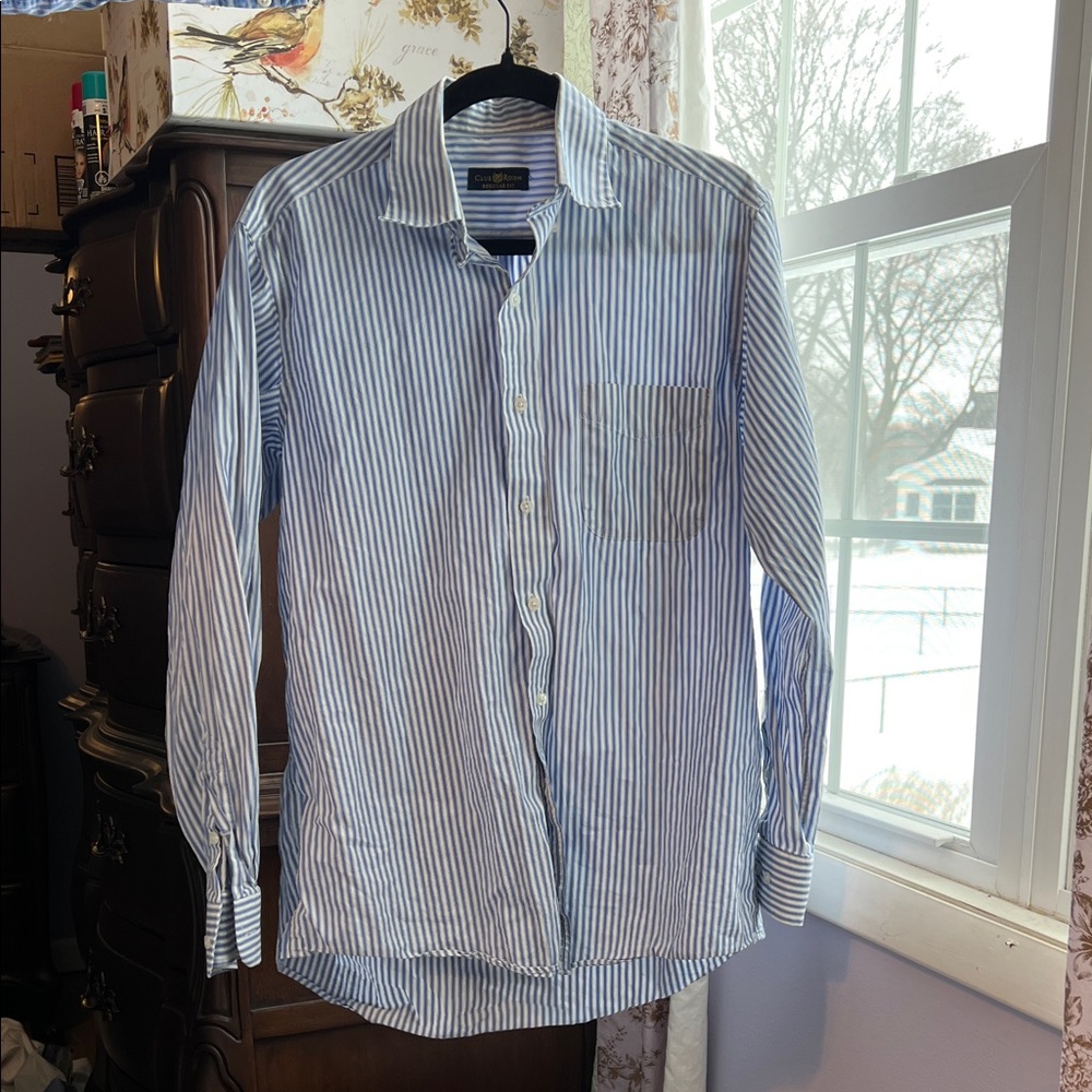 Blue Striped Men's Shirt